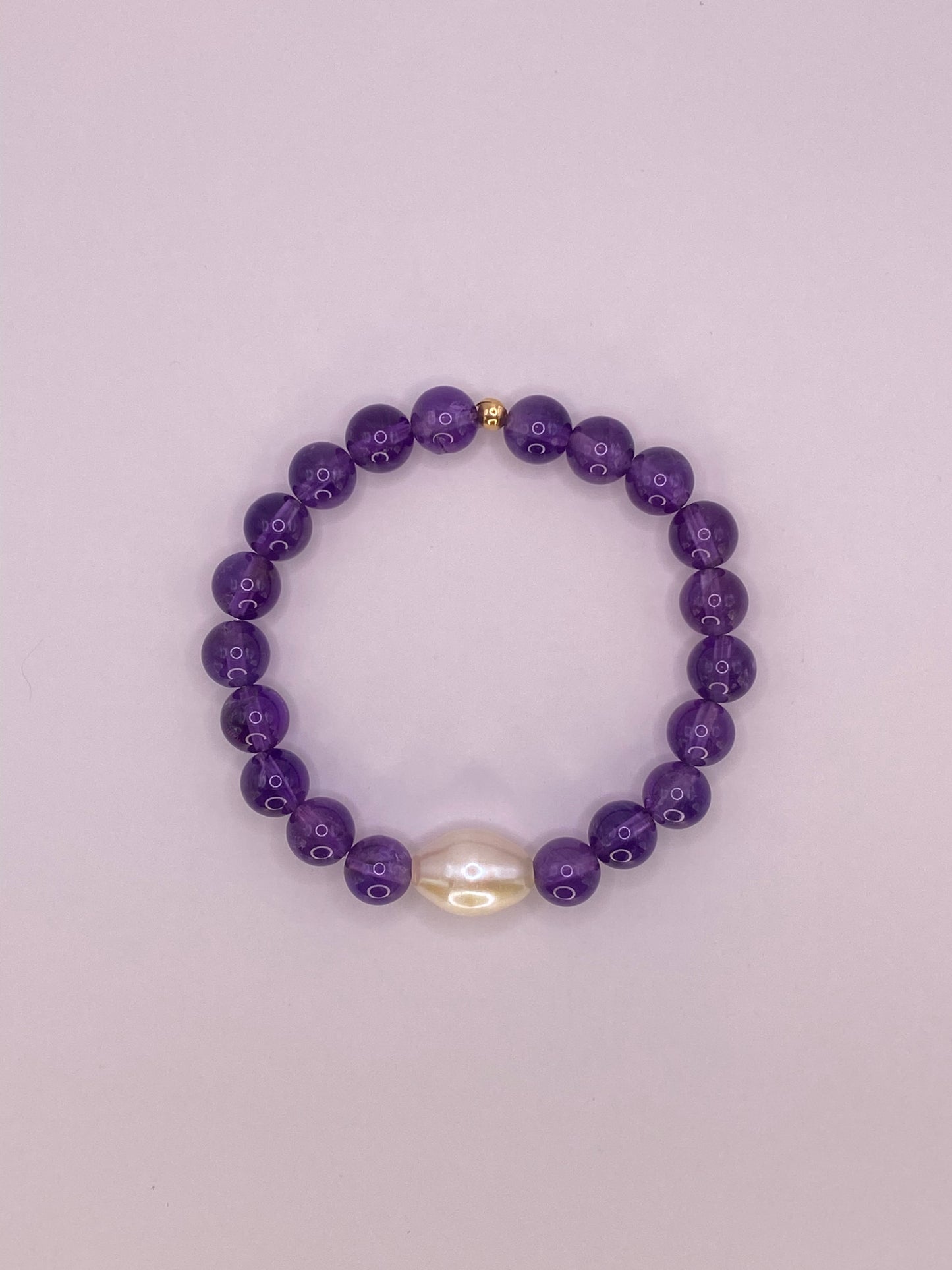 Amethyst and Pearl Bracelet