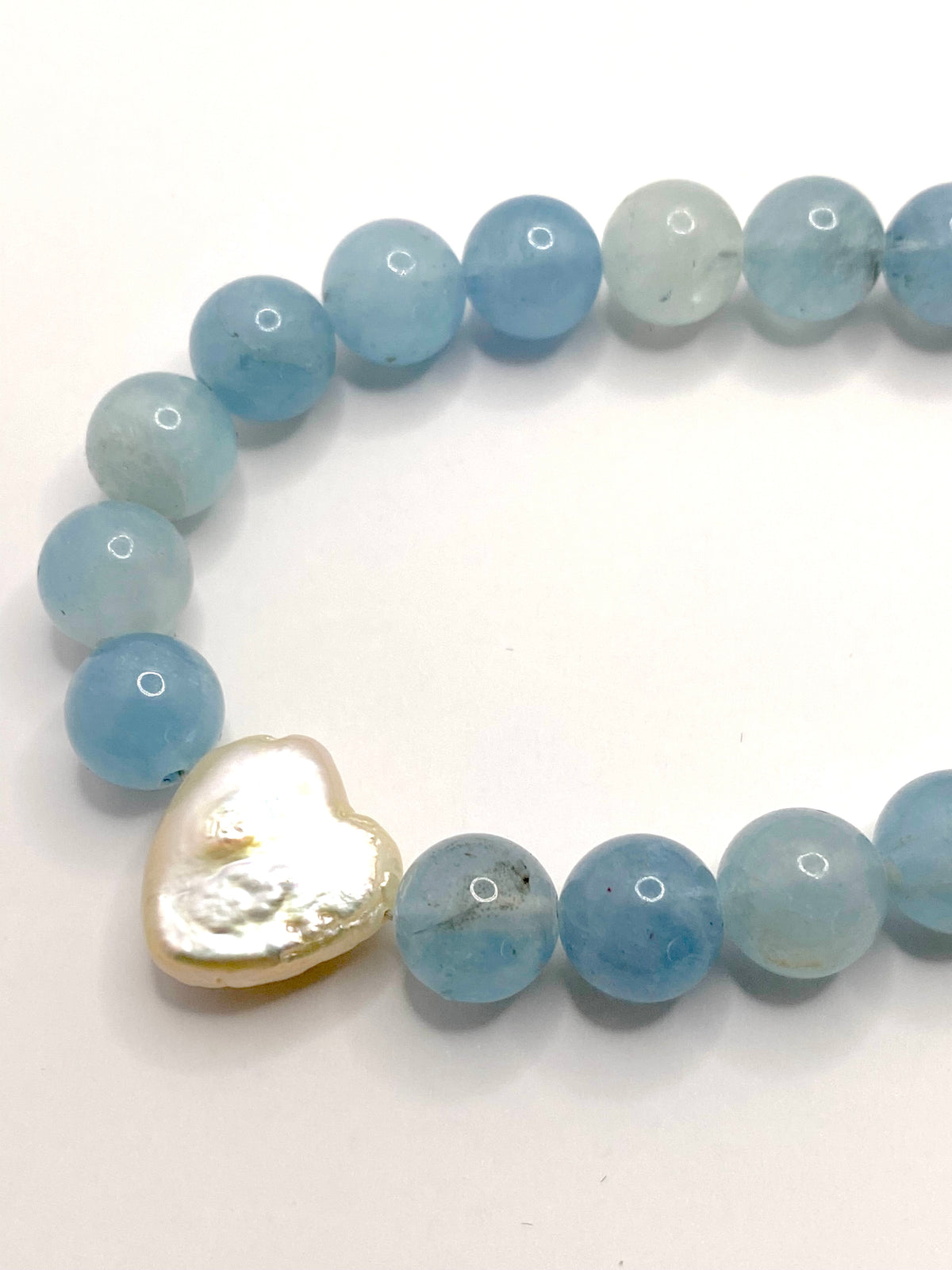 Aquamarine and Pearl Necklace