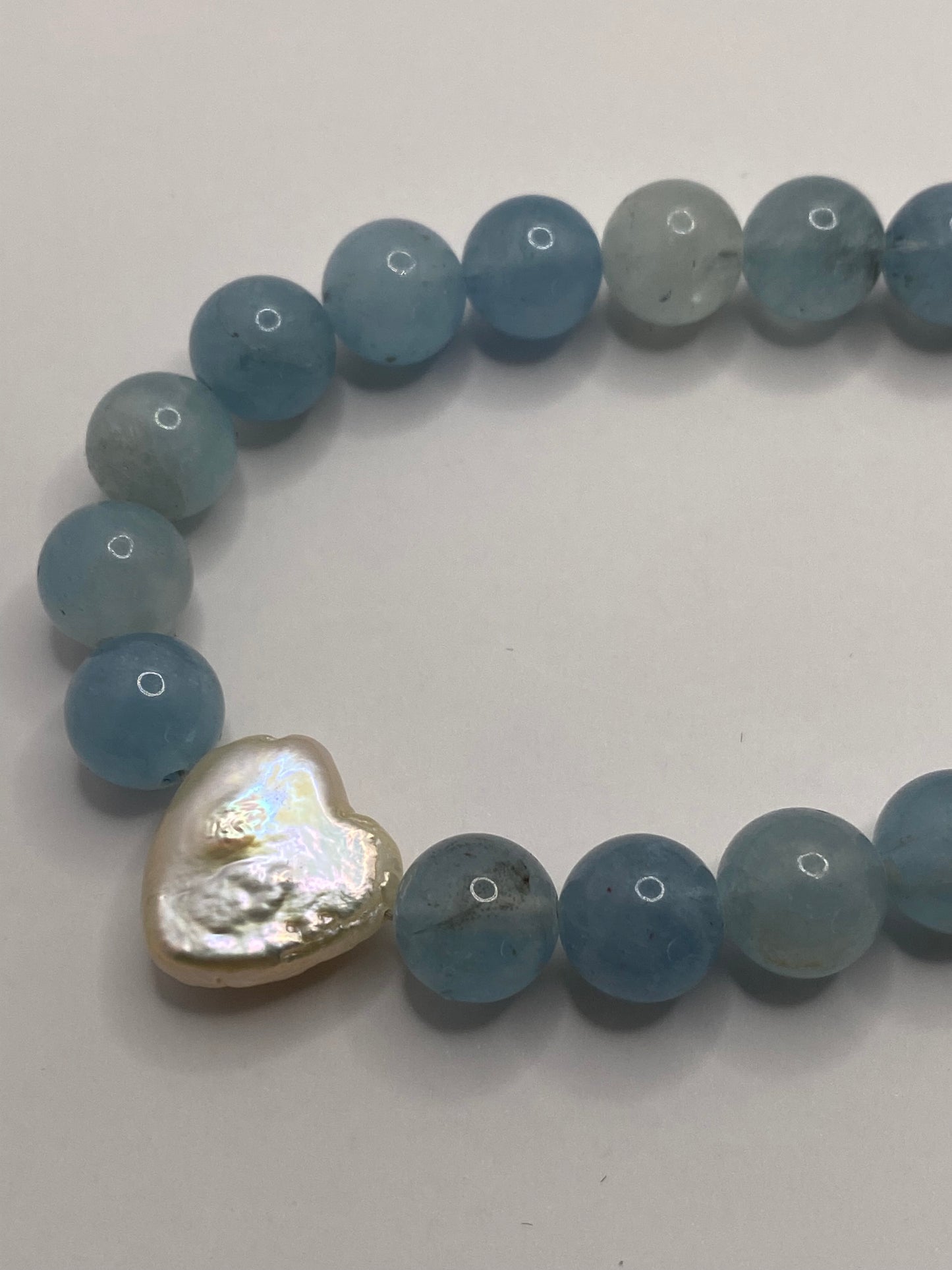 Aquamarine and Pearl Necklace