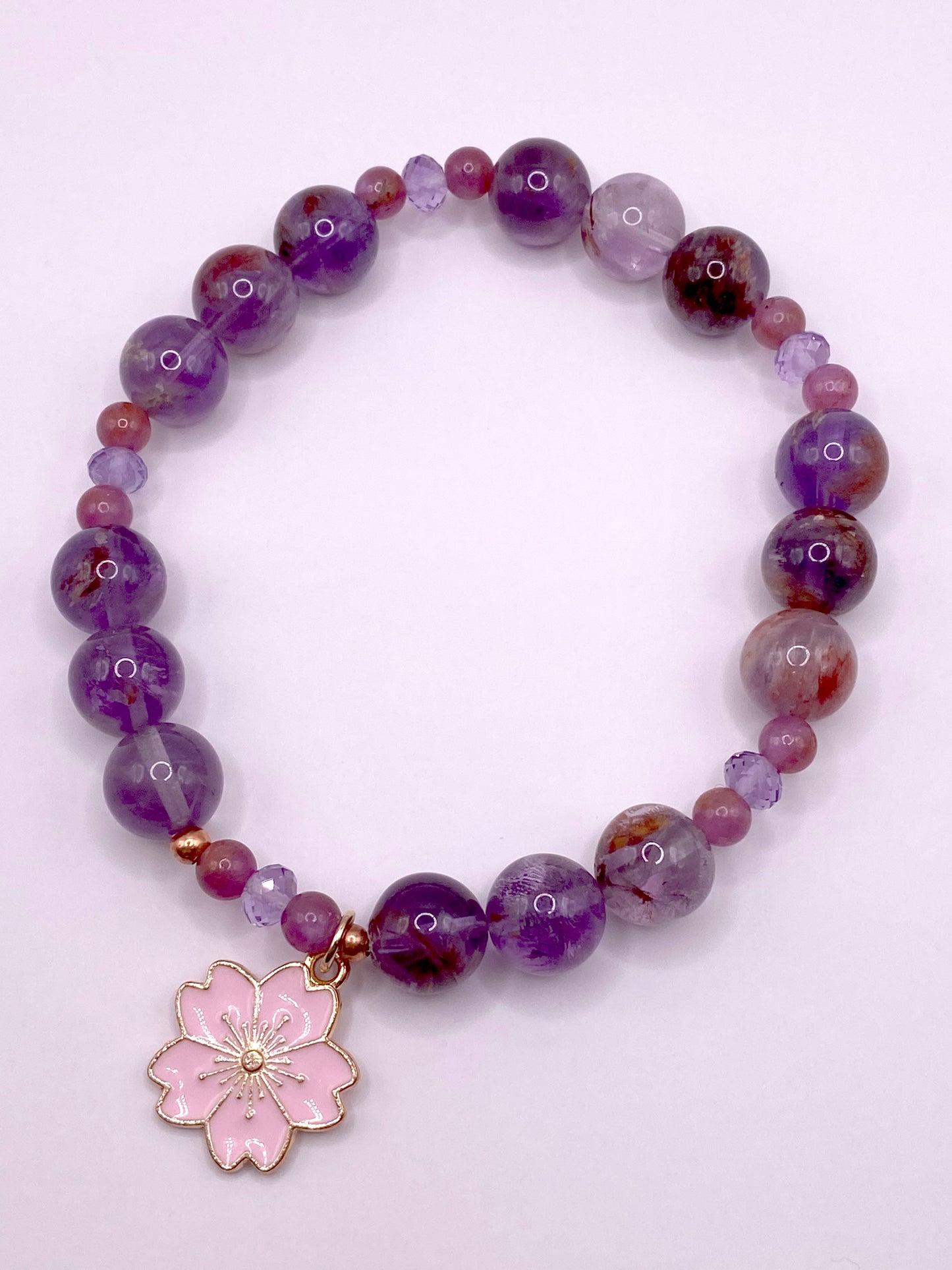Cherry Blossom Charm Bracelet