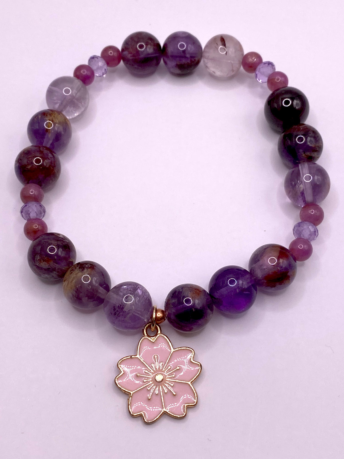 Cherry Blossom Charm Bracelet