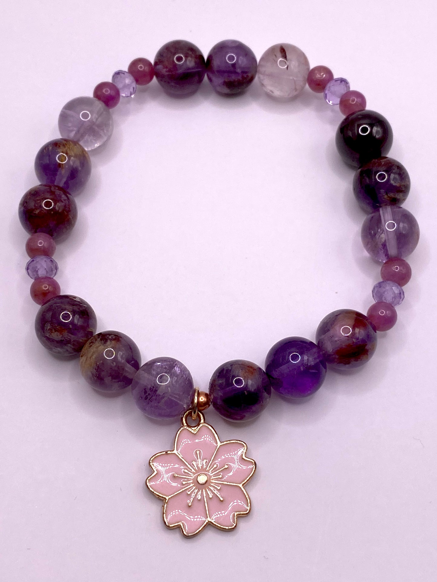 Cherry Blossom Charm Bracelet