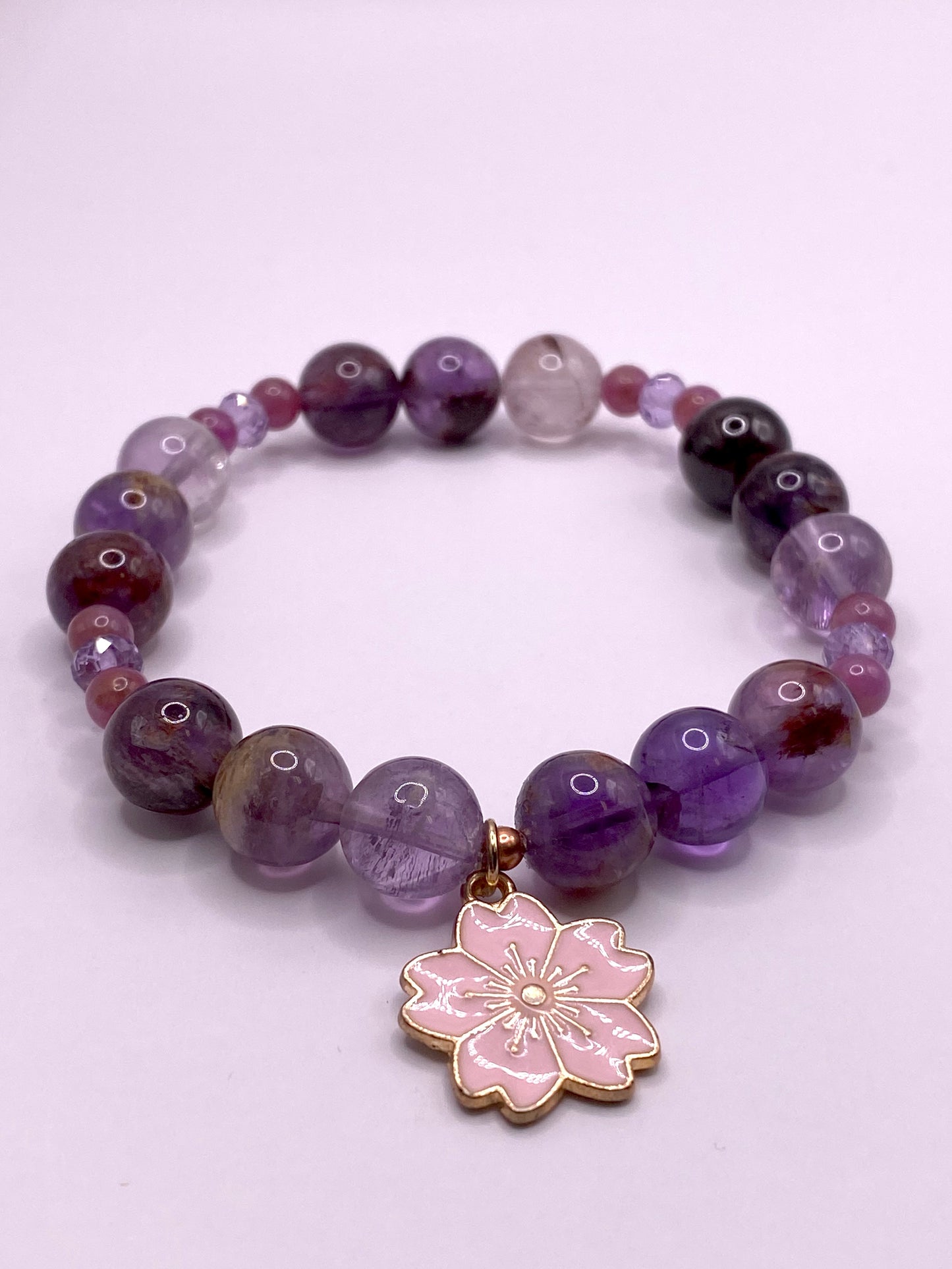 Cherry Blossom Charm Bracelet