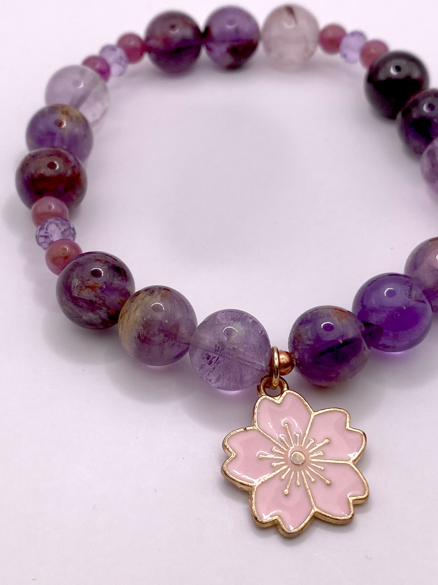 Cherry Blossom Charm Bracelet