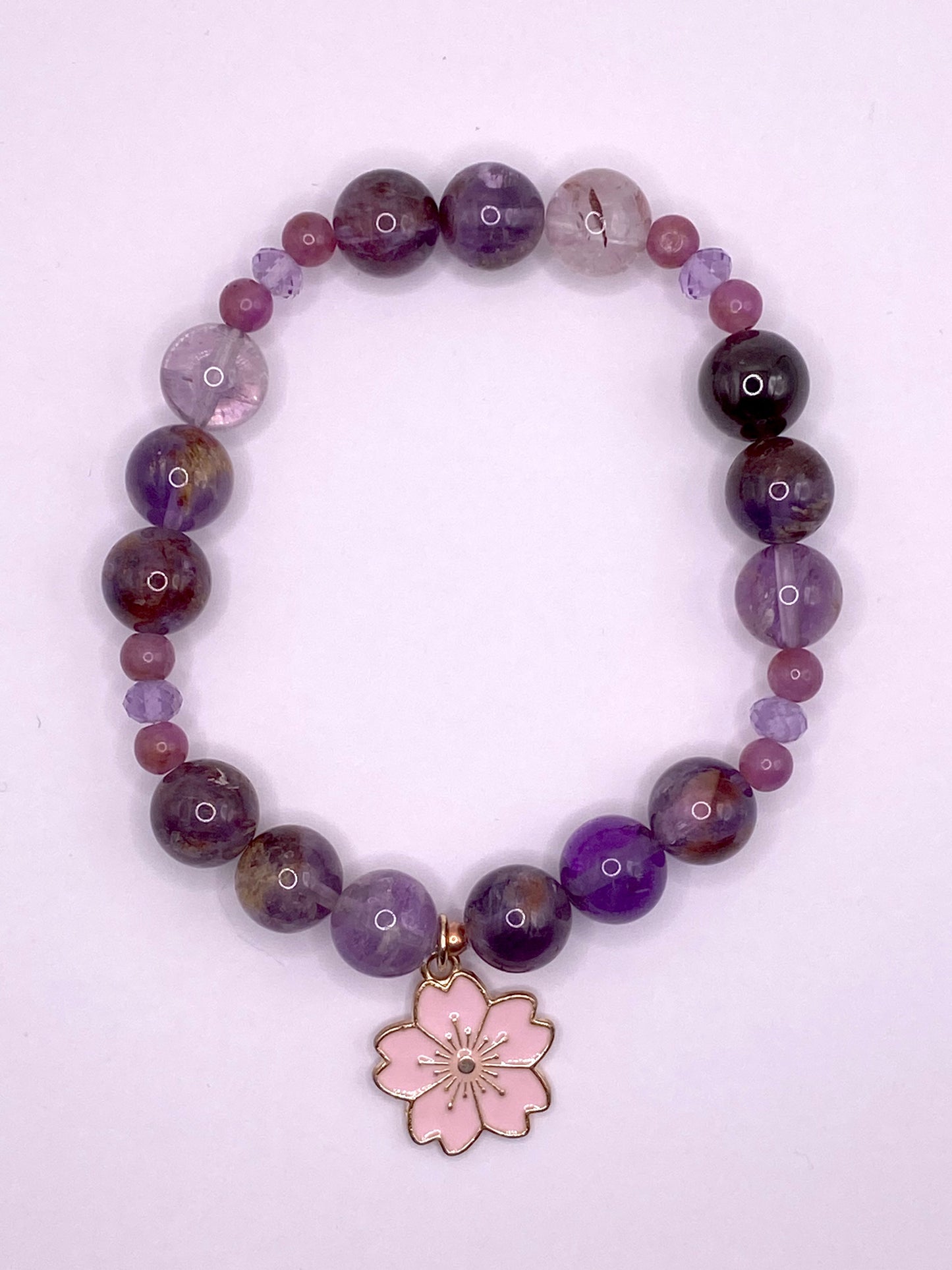 Cherry Blossom Charm Bracelet