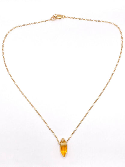 Citrine Pendant Necklace