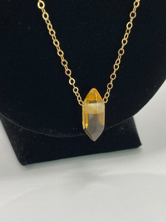 Citrine Pendant Necklace