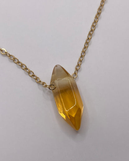 Citrine Pendant Necklace