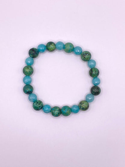 Green and Blue Turquoise Bracelet