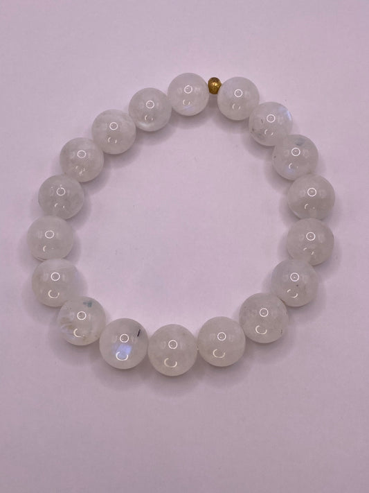 Moonstone Beaded Bracelet