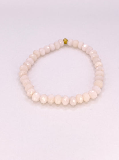 Pink Opal Beaded Bracelet