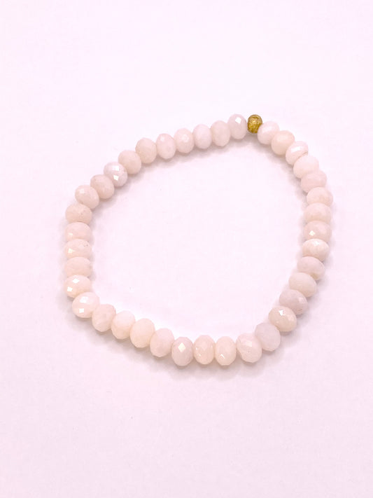 Pink Opal Beaded Bracelet