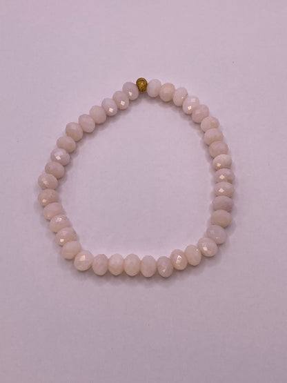 Pink Opal Beaded Bracelet