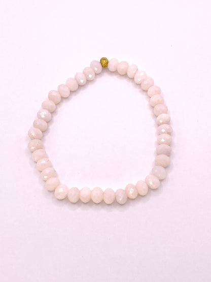 Pink Opal Beaded Bracelet