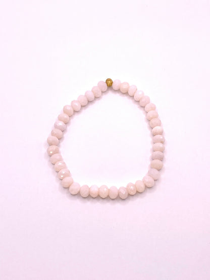 Pink Opal Beaded Bracelet