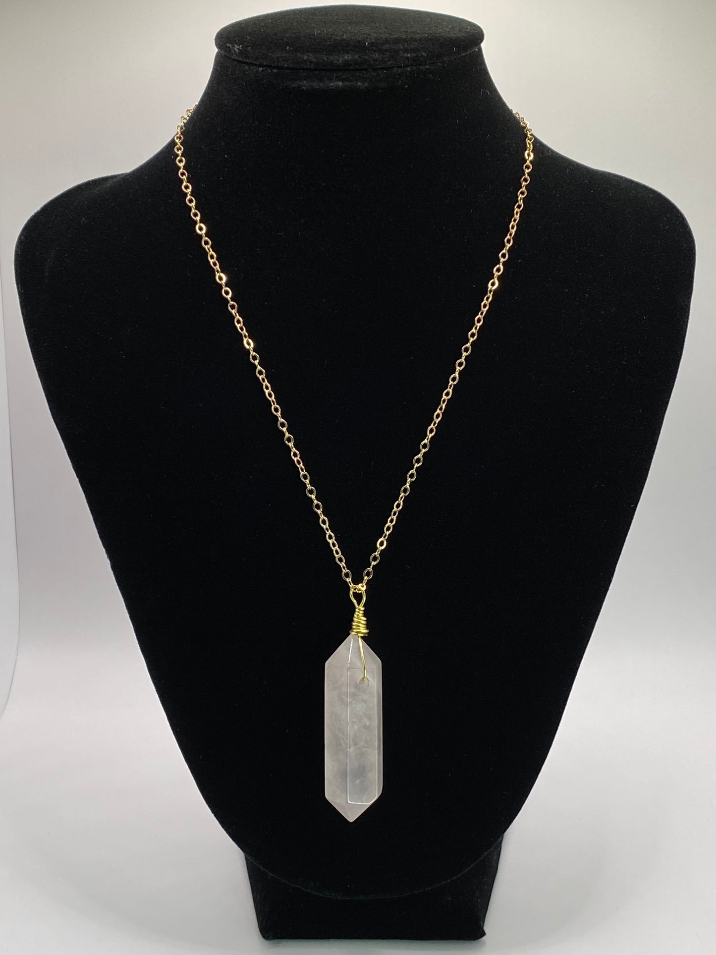 Rose Quartz Pendant Necklace