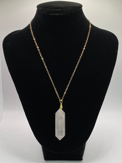 Rose Quartz Pendant Necklace