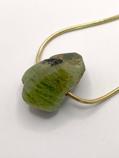 Rough Peridot Pendant