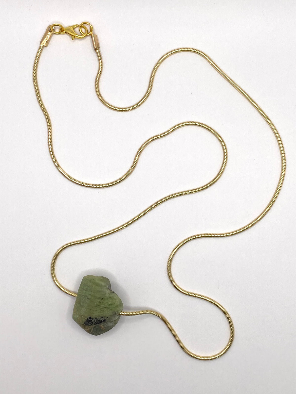 Rough Peridot Pendant