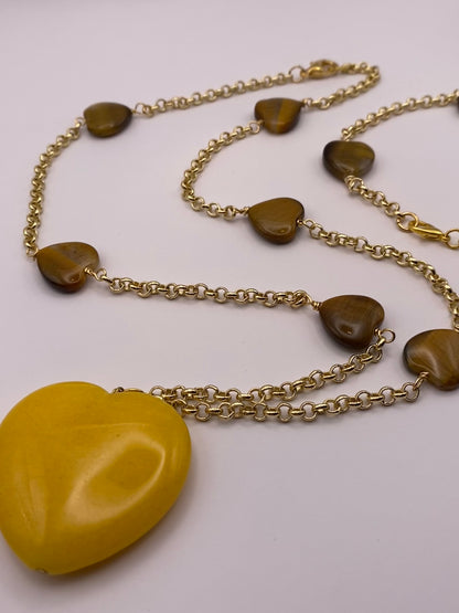 Tiger's Eye Beaded Bracelet and Necklace set