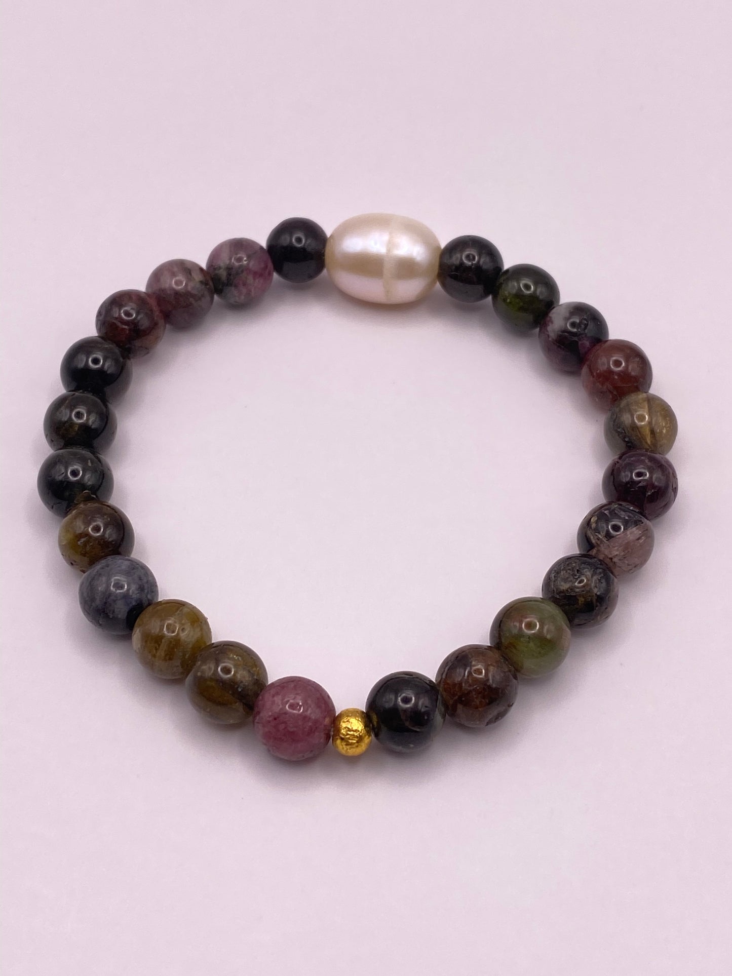 Tourmaline and Pearl Bracelet
