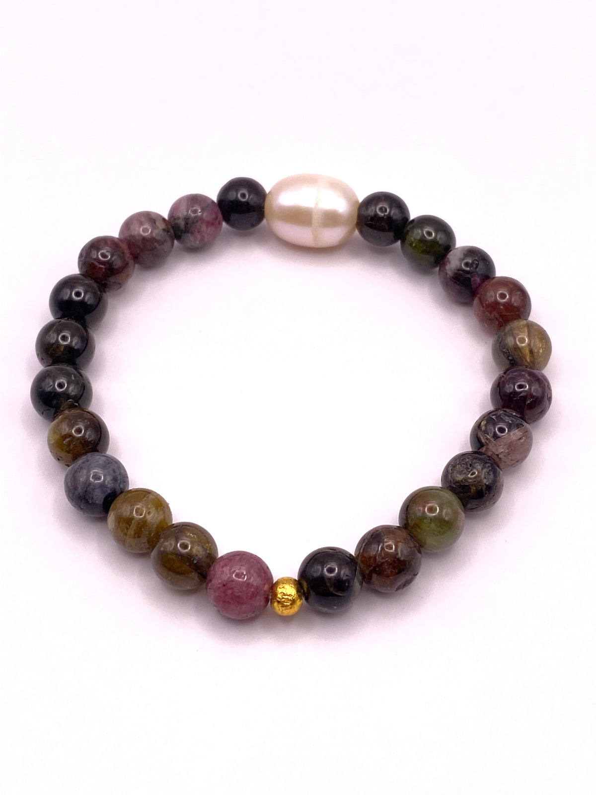 Tourmaline and Pearl Bracelet