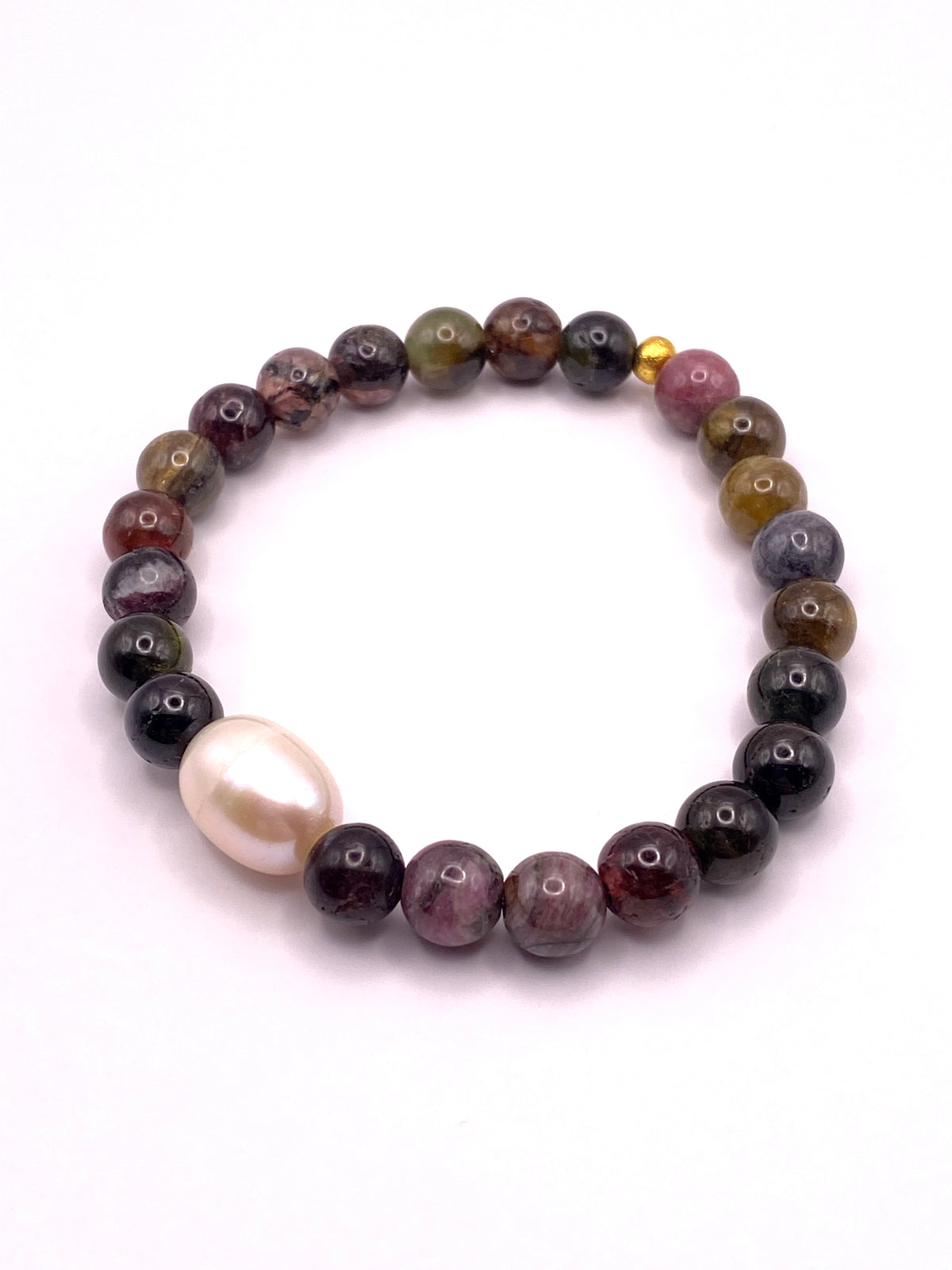 Tourmaline and Pearl Bracelet