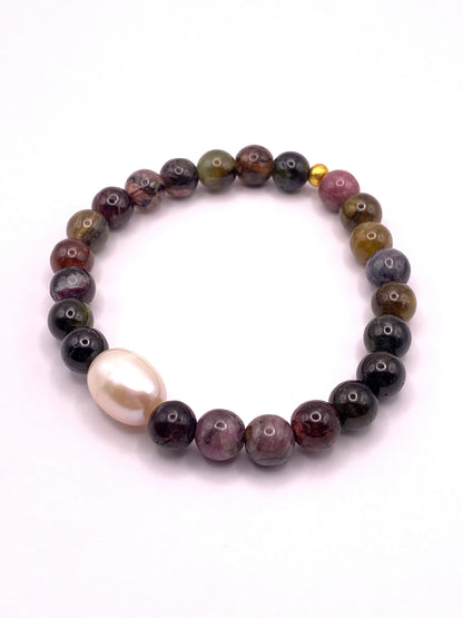 Tourmaline and Pearl Bracelet