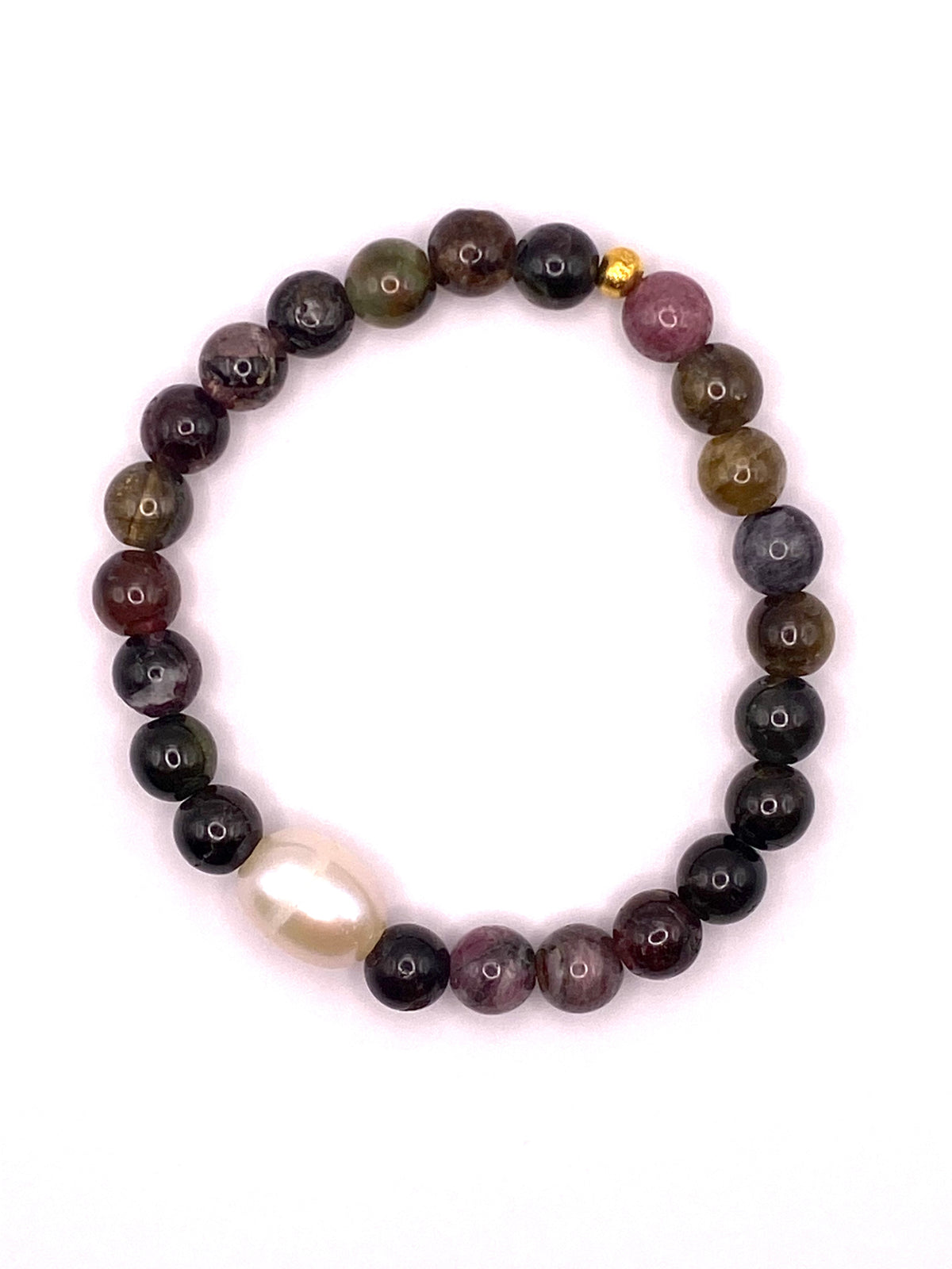 Tourmaline and Pearl Bracelet