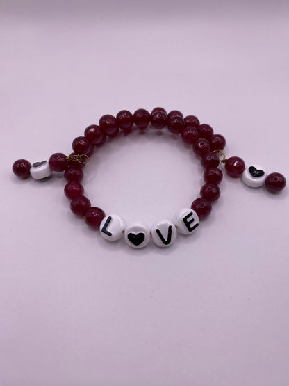 Wire Wrapped “Love” Bracelet