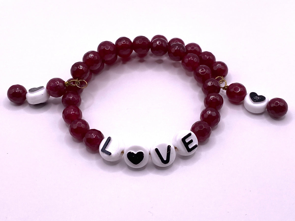 Wire Wrapped “Love” Bracelet