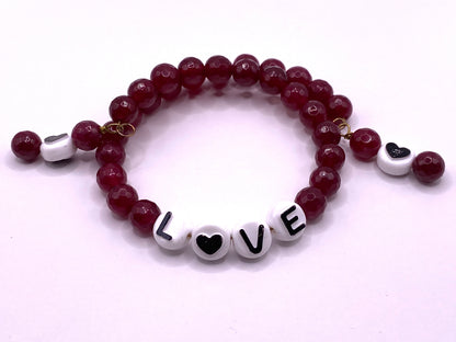 Wire Wrapped “Love” Bracelet