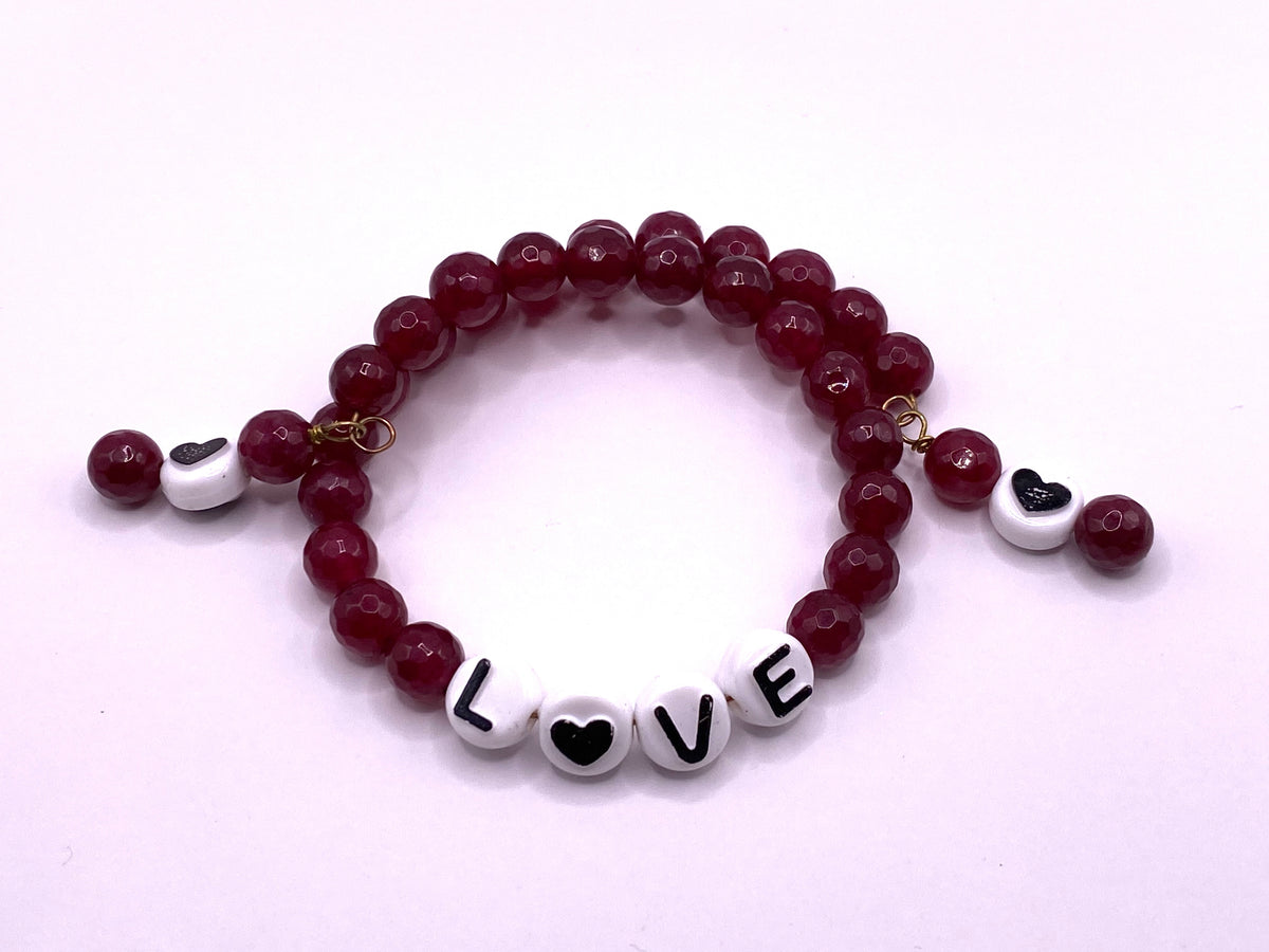 Wire Wrapped “Love” Bracelet