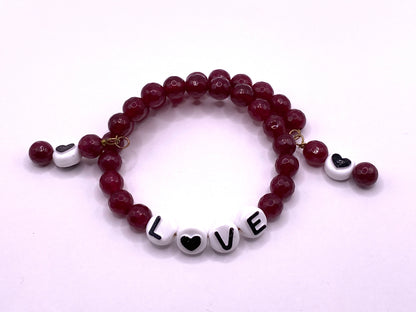 Wire Wrapped “Love” Bracelet