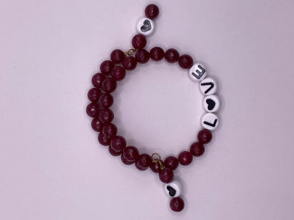 Wire Wrapped “Love” Bracelet
