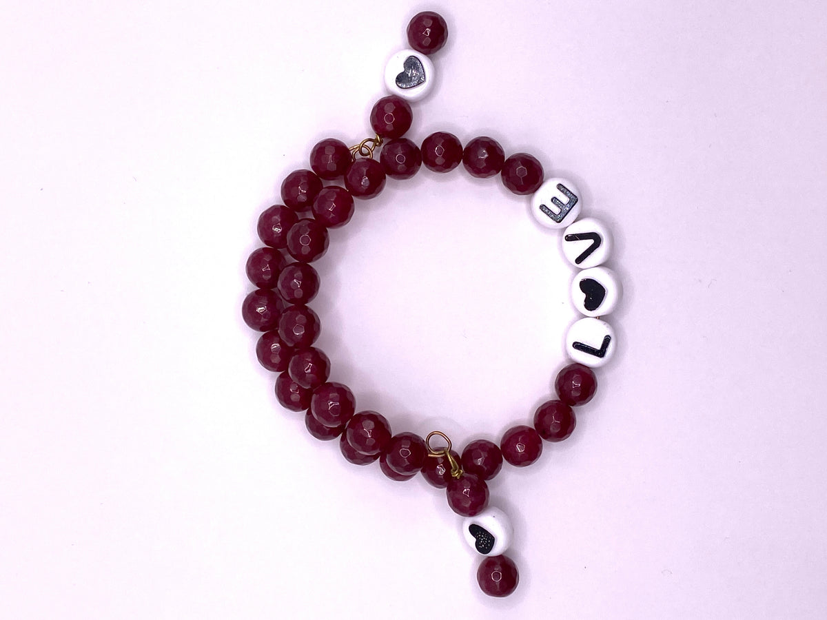 Wire Wrapped “Love” Bracelet