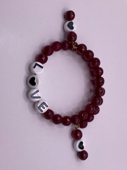 Wire Wrapped “Love” Bracelet